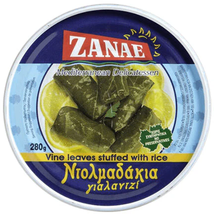 Консерва с лозови сарми с ориз (Долма) - 280гр.